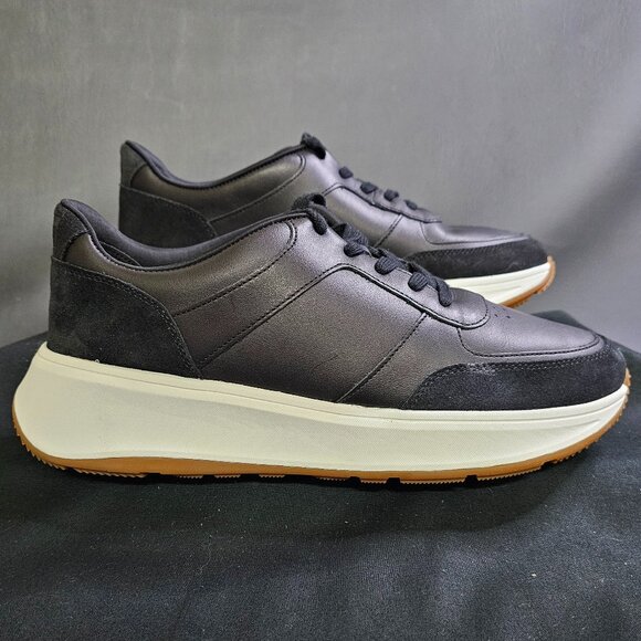 FitFlop Women's F-Mode Leather/Suede Flatform Sneakers sz 9 NWOB - Picture 1 of 7